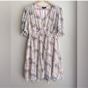 Gibsonlook Floral Ruffle Dress